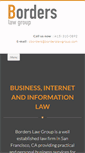 Mobile Screenshot of borderslawgroup.com