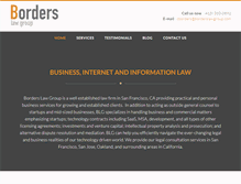 Tablet Screenshot of borderslawgroup.com